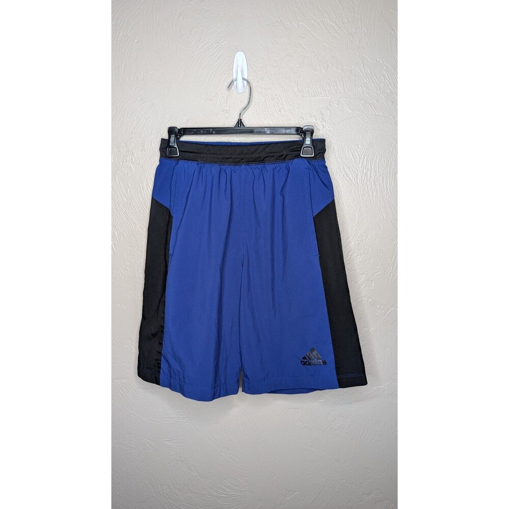Adidas Mens Small Blue Black Climalite 9" Running Shorts AV1006